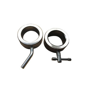 Par de Seguro/abrazadera/Collar/anillo de compresión para barra olímpica cromado 51mm/1″