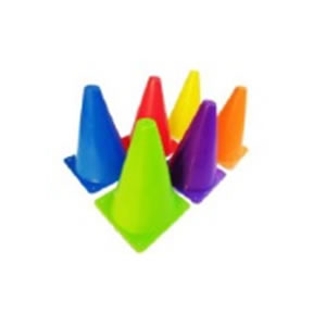 Conos 12″ varios colores material Vinilo suave, (set 6 piezas)