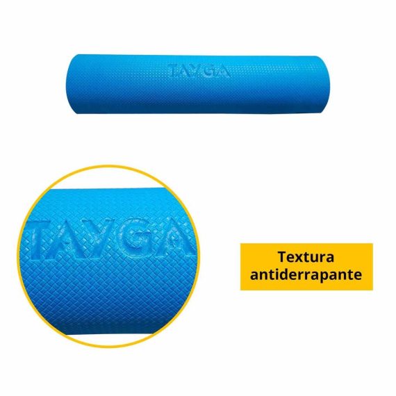 Tapete yoga 190 x 61 x .6 – azul / negro