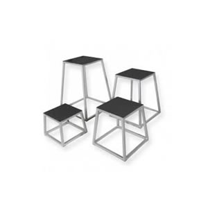Kit 4pza. Bancos plataformas pliometricos Trapezoidal  (alturas 31/46/61 cm)  (alturas 12″, 18″, 24″, 30″)